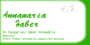 annamaria haber business card